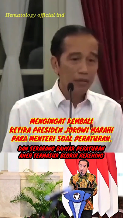 WHEN PRESIDENT JOKOWI WAS ANNOYING THE MINISTERS BECAUSE OF THE MANY REGULATIONS.