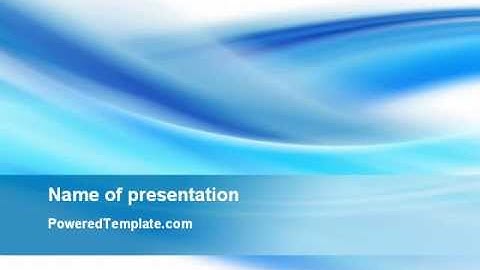 Abstract Blue PowerPoint Template by PoweredTemplate.com