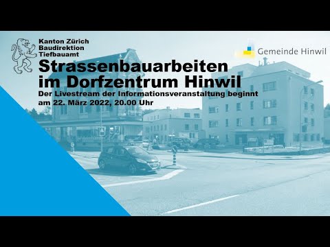Infoveranstaltung zu den Strassenbauarbeiten im Dorfzentrum von Hinwil