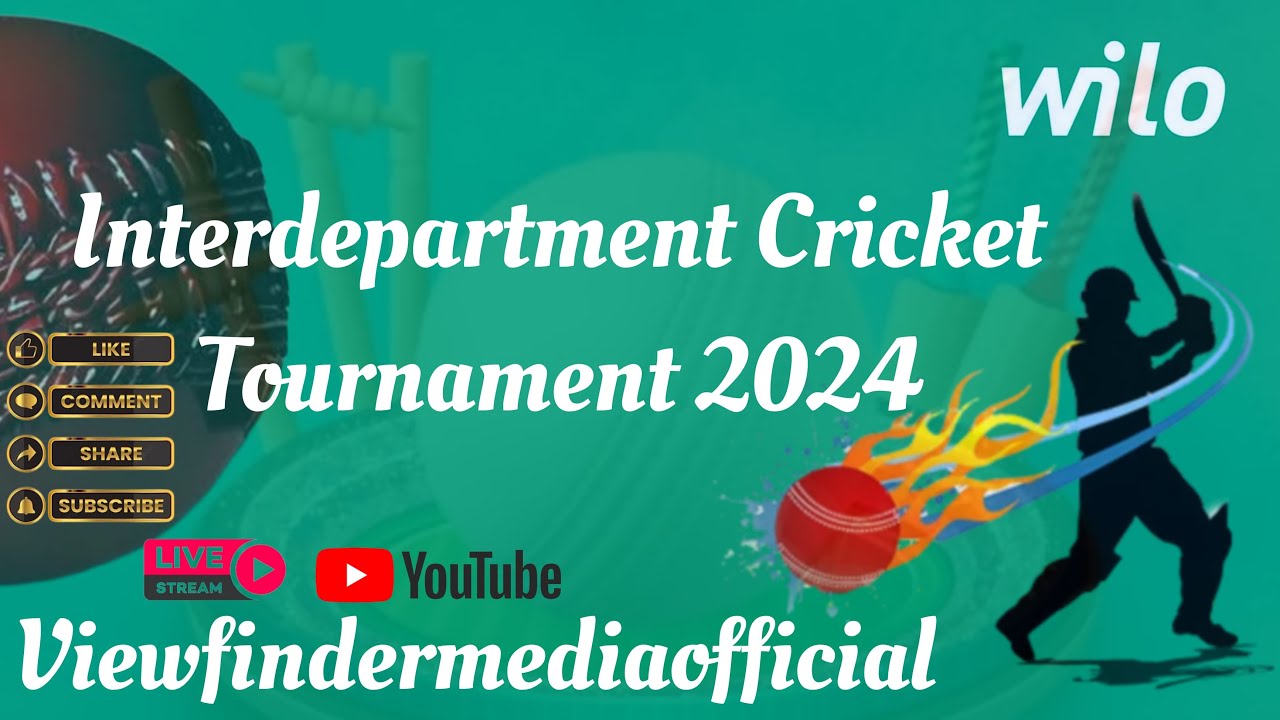 Interdepartment Cricket Tournament 2024 YouTube