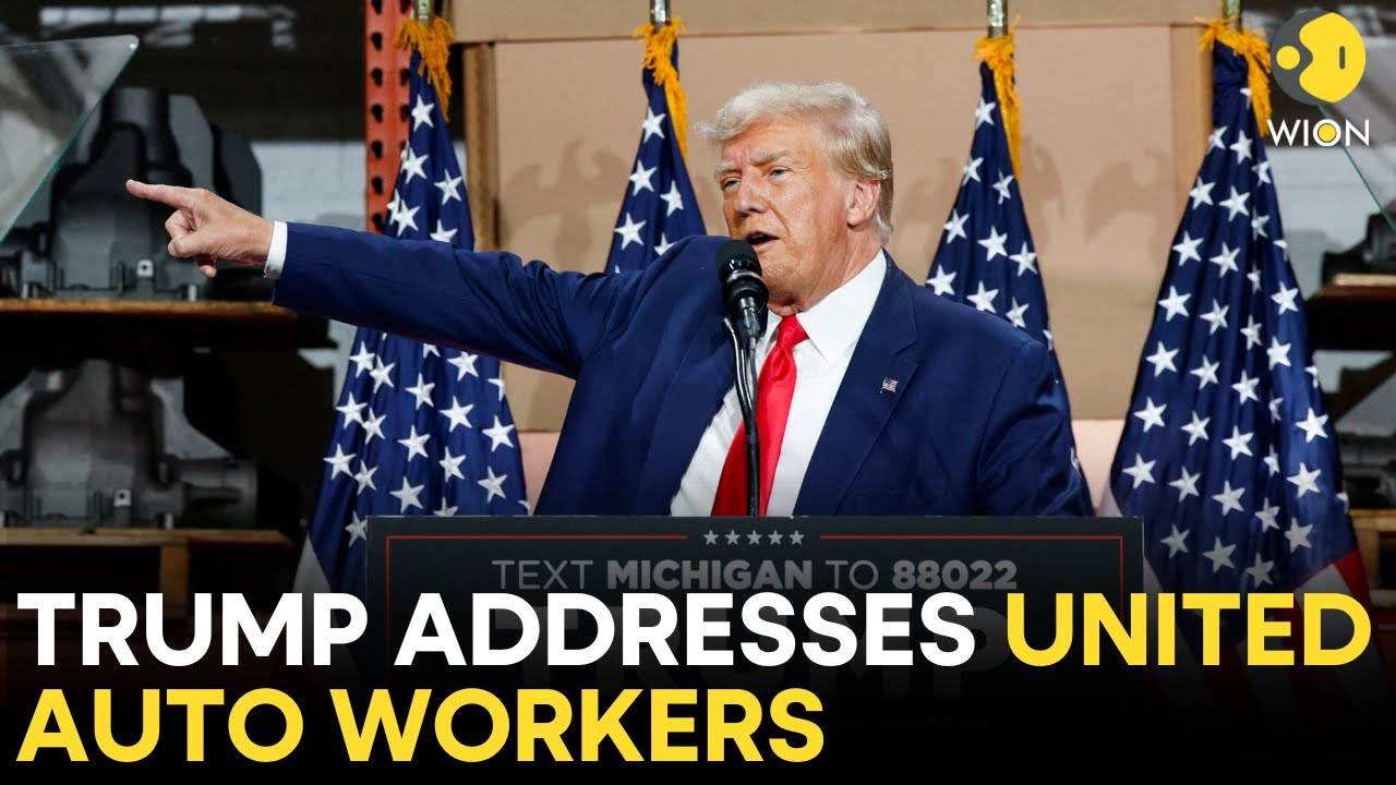 Trump Speech LIVE: Donald Trump woos blue-collar Michigan workers | US LIVE | WION LIVE