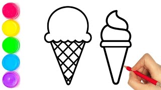 How To Draw Ice cream Drawing Very Easy Step By Step
