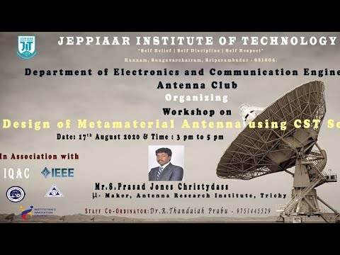 Design Of Metamaterial Antenna Using Cst Software Youtube Design Of Metamaterial Antenna Using Cst Software Youtube