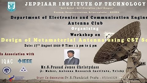 DESIGN OF METAMATERIAL ANTENNA USING CST SOFTWARE