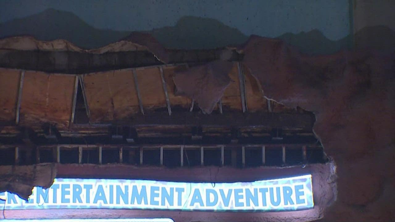 Woman injured after part of entrance facade collapses at Houston's