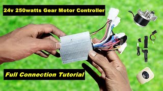 E-Cycle 24v 250watts Gear Motor Kit Full Connection | Step-by-Step Tutorial