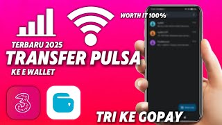 Transfer pulsa Tri ke GOPAY | Dijamin 100% Worth It !!!!!!!!!! 
