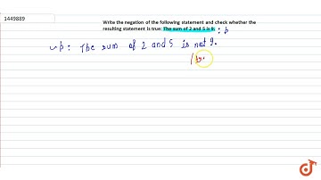 Write the negation of the following statements and check whether the   resulting statements ar