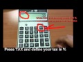 How to use TAX function on calculator