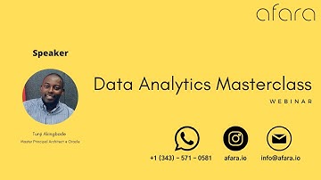 Data Analytics Masterclass Webinar Video