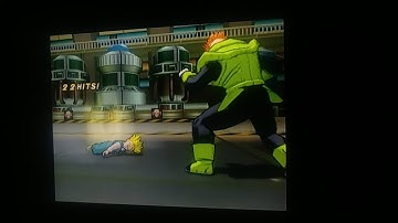 Dragonball Z Budokai 2 Android 16 Finishing Splash on Super Saiyan Kid Trunks Gyaku Ryona