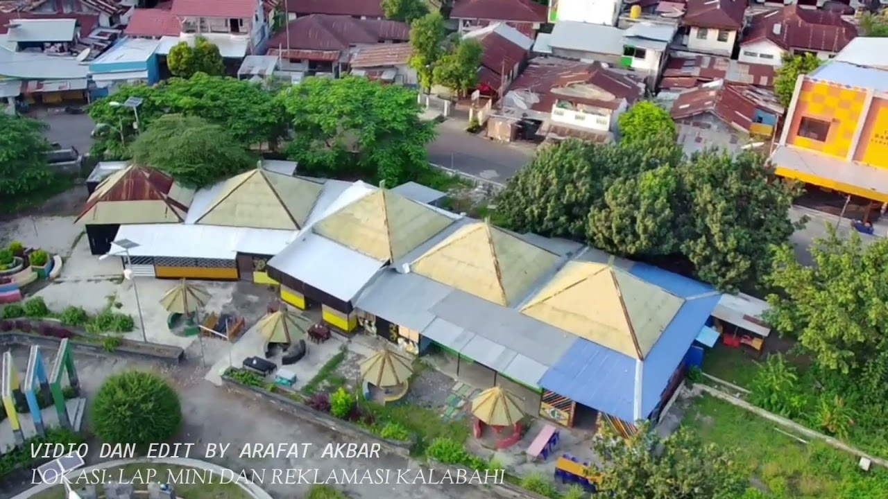 VIEW ATAS LAP. MINI DAN REKLAMASI KALABAHI ALOR DENGAN DRONE KF101 PRO