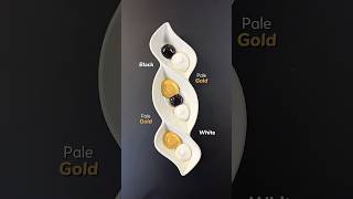 Black + White & pale Gold Color Mixing Shades  🤍 🖤 🧡 #colormixing #painting #artvideo #shorts