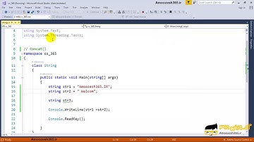 ترکیب و اتصال رشته ها در کلاس string زبان برنامه نویسی سی شارپ  c#