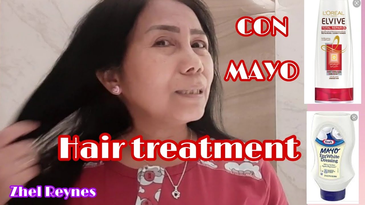 Hair Conditioner + Mayonnaise Hair treatment Zhel Reynes YouTube