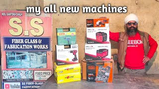 my all new machines for fabrication work | welding | Angle grinder | hammer drill | impact drill |