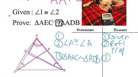 8.3 proving triangles similar - honors geometry
