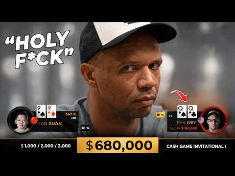Phil Ivey BATTLES in Cash Game for $2,500,000