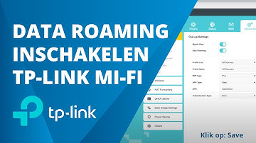Data Roaming inschakelen op je TP-link Mi-Fi router