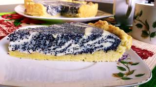 Песочный пирог с творогом и с маком. Быстрый пирог к чаю Песочный пирог с творогом и с маком. Быстрый пирог к чаю
