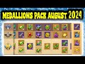 MEDALLIONS PACK AUGUST 2024 | CASTLE CLASH