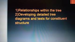 Syntax / How do we identify constituents / presentation
