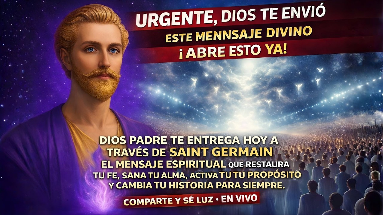 DIOS HABLA HOY ⚡ SAINT GERMAIN REVELA EL MENSAJE QUE RESTAURA TU FE Y CAMBIA TU DESTINO
