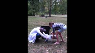 Trash Can Volcano