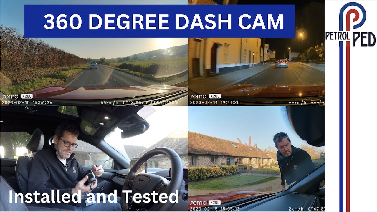 70mai Dash Cam Omni X200 avec 4G Hardwire Kit UP04，Caméra de voiture noire  avec câble