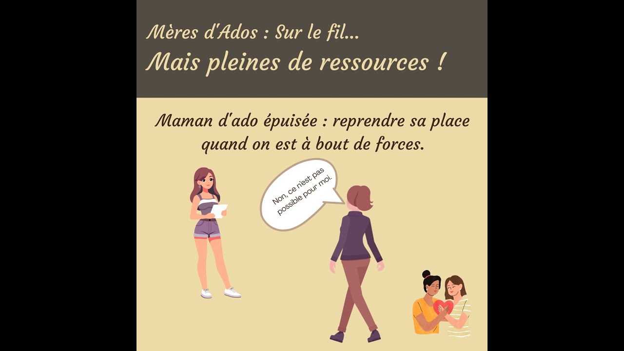 Maman d'ado épuisée : reprendre sa place quand on est à bout de forces ⚓