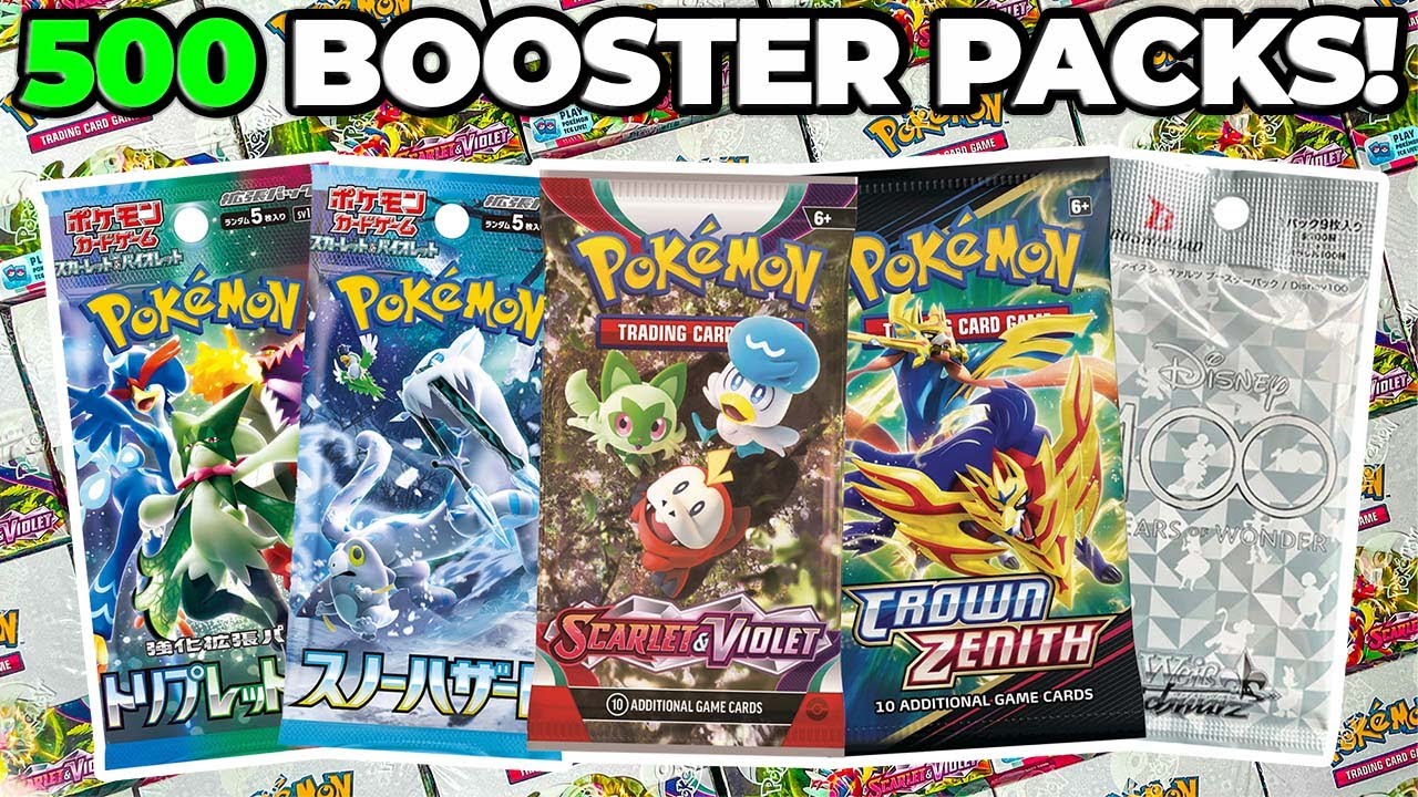 500 Pokemon Booster Pack OPENING! (INSANE SELECTION) - YouTube