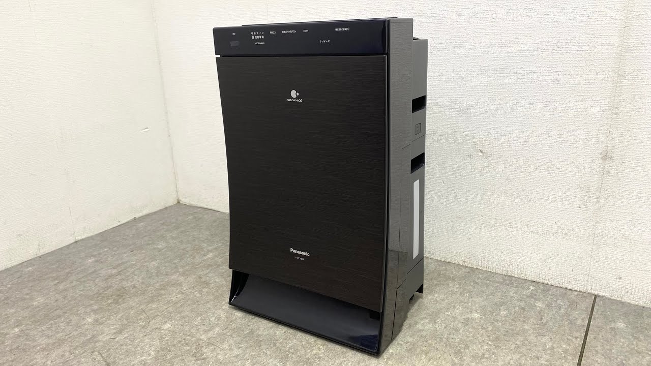 ★ Panasonic パナソニック 加湿空気清浄機 F-VC70XS 90 花粉 2019年製 ナノイーX 日本製 木目調 空気清浄機 動作確認済み ★26030603Y