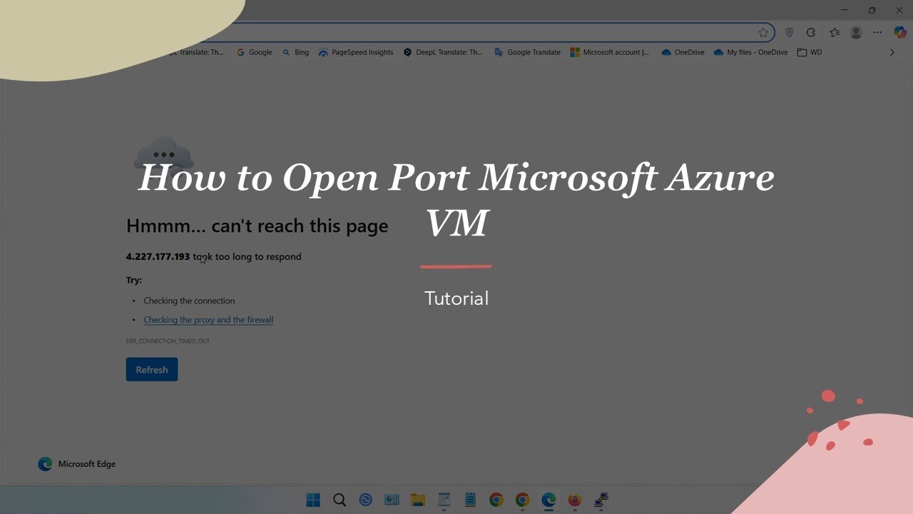 How to Open Port in Microsoft Azure VM - YouTube