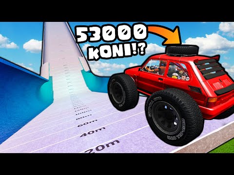 ❄️ SKOKI SUPERSAMOCHODAMI NA NOWEJ SKOCZNI!? | BeamNG Drive |