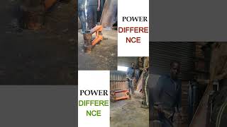 THOR'S POWER IN SWINGING HEAVY HAMMER DURING EXCAVATOR'S END BOSS REPAIR IN WORKSHOP