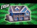 Minecraft how to build a suburban house tutorial 6