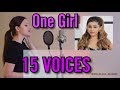 One girl 15 voices  ariana grande mariah carey celine dion and more