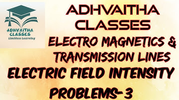Electric Field Intensity Problems-3| EMTL| #ECEGATE IES #UGCNETElectronicscience
