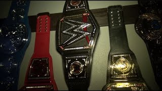 WWE CHAMPIONSHIP REPLICA TITLE BELT UNBOXING and COMPARISON WITH COMMEMORATIVE