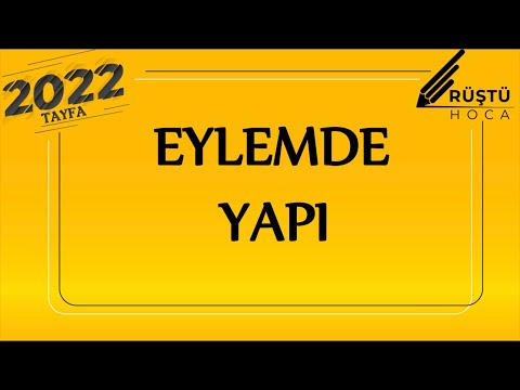 34) Eylemde Yapı