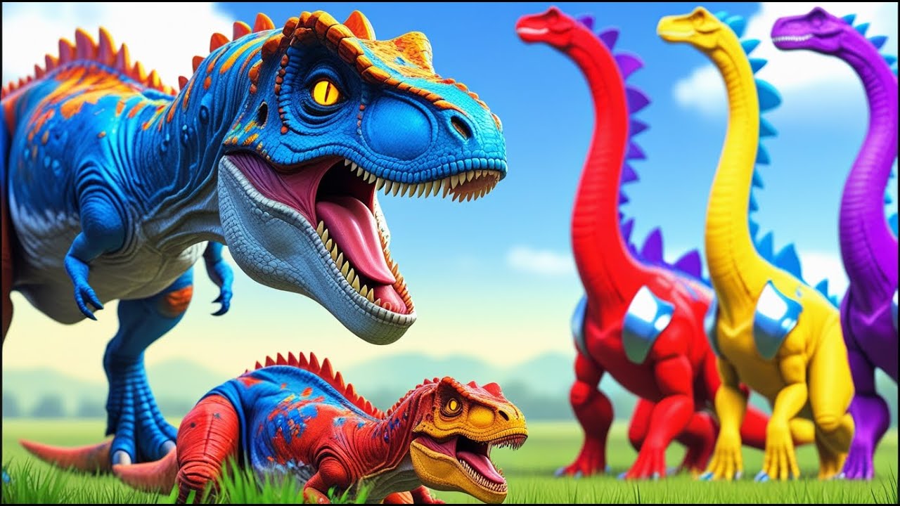 Dレックスとスピノサウルス対すべての恐竜モササウルスも参戦する壮絶ジュラシック・リバース3