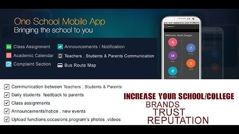 School  College Mobile app web admin video