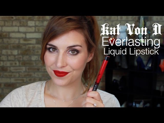 dug Klimatiske bjerge Konsultation 60 Sec. Review: Kat Von D Everlasting Liquid Lipstick | Bailey B. - YouTube