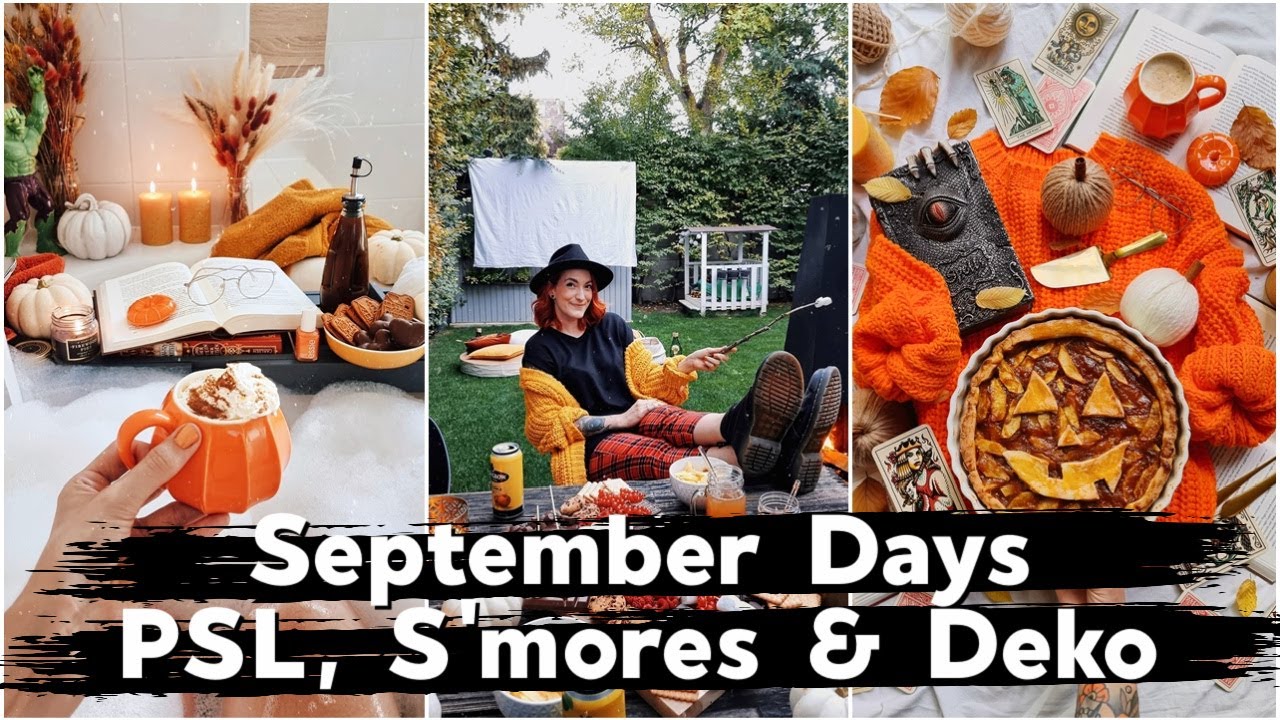 September Days: PSL-Sirup, S’mores, DIY-Wollkürbisse & Deko // Weekly Vlog 58 | Sabrina Sterntal