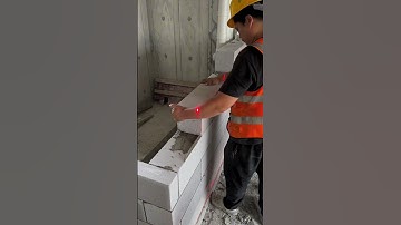 Cement the brick #interior #architecture #interiordesign #architect #construction #shortvideo