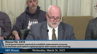 House Elections Finance and Government Operations Committee 3/26/25
