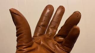 Asmr Brown Leather Gloves
