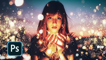 Christmas Light Effect With String Light Portrait - Photoshop Tutorial