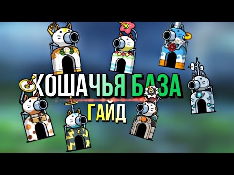 Видео: кошачьи базы Батл Кэтс | гайд | #рекомендации #рек #battle_cats #thebattlecats #втоп #гайд #разбор