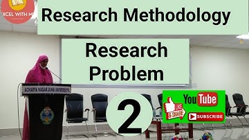 Research Methodology || Sources of Research Problem || Research Problem ||